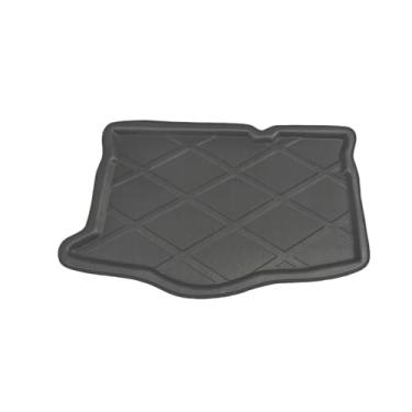 Imagem de GRJQRKHZ Tapete de porta-malas de carro para M&azda 2 5 portas 2008-2014 Tapete traseiro de carro para bagagem, tapetes acolchoados, forro de chão, bota, acessórios de carro