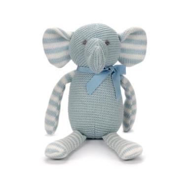 Imagem de Bicho de pelúcia FLUFFYFUN Blue Elephant, algodão orgânico