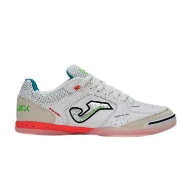 Imagem de Chuteira de Futsal Joma Top Flex - Branco e Vermelho