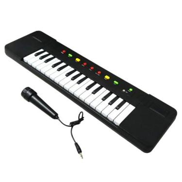 Imagem de Teclado Elétrico Infantil e Microfone Domni