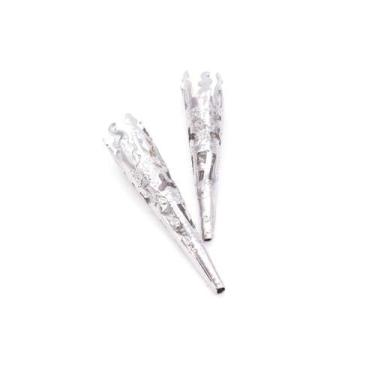 Imagem de Miçanga Tulipa Chapéu Metal Níquel 3x8x40mm 10pçs 10g - Macall