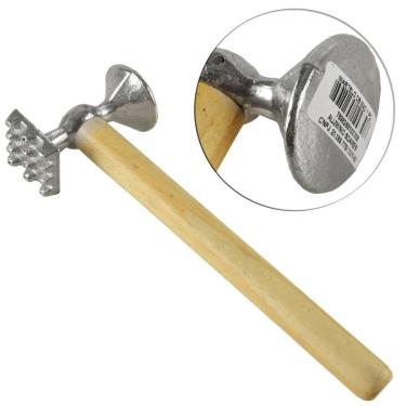 Imagem de Amaciador de Carne Madeira 21cm Martelo - Tudo em Caixa