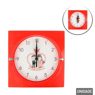 Imagem de Relógio Analógico de Parede 17cm Namorados Color - Tudo em Caixa