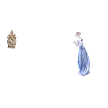 Imagem de MotiveTech Estátua de Resina Católica Cristã Clássica, Estatueta E Ornamento de Porcelana, Escultura Moderna de Nórdica para Mesa de Escritório, Carro, Ca