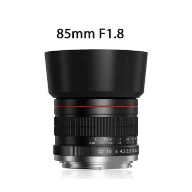 Imagem de Lente De Retrato Full Frame 85mm F1.8-22 MF Para Canon EF Nikon F SLR 