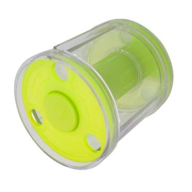 Imagem de harayaa Caixa organizadora de fitas de ginástica, rolo portátil compacto para equipamentos de ginástica, competição ao ar livre, treinamento interno, Verde Fluorescente