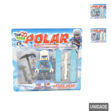 Imagem de Boneco Monta e Desmonta Aventura Polar - Tudo em Caixa