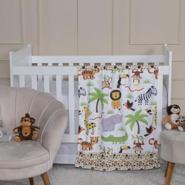 Imagem de Manta Soft Estampada Baby 0,75 x 1,00 Quarto Bebê Aconchegante Criança