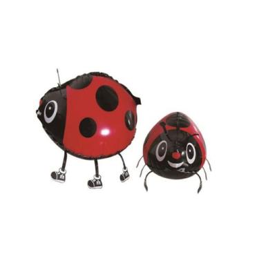 Imagem de Balão de caminhada Abaodam Ladybug, folha de alumínio, 2 unidades