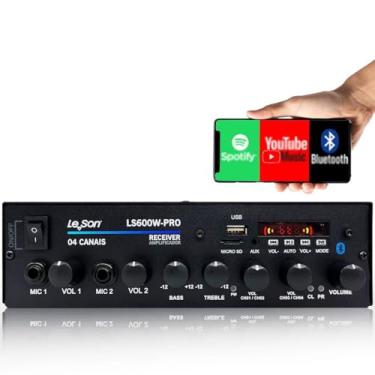 Imagem de Amplificador Receiver Bluetooth 4ch Le Son Ls600 Pro Class D
