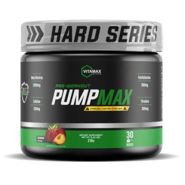 Imagem de Pré Treino Pump Max 210g Vitamax Nutrition Sabor:Pêssego