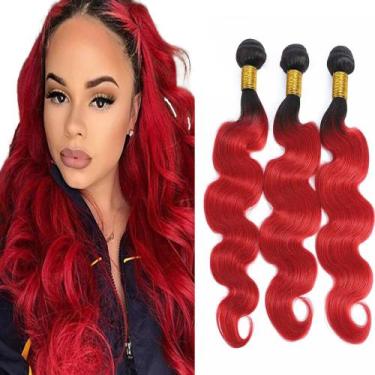 Imagem de Extensões de cabelo Nuailisex Brazilian Virgin Remy 50cm-60cm