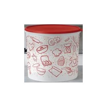 Imagem de Caixa redonda 6,5 lts - T U P P E R W A R E - Estampa Receitas