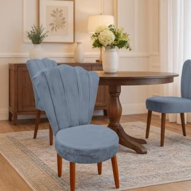 Imagem de Kit Duas Cadeira Com Encosto em Leque Anna - Beatriz  Decor, CINZA