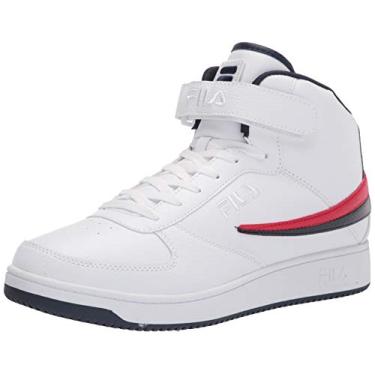Imagem de Fila Tênis masculino de cano alto, Branco/azul marinho/vermelho, 44