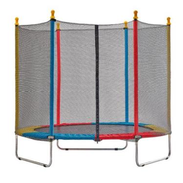 Imagem de Cama Elástica Infantil Pula Pula Trampolim 1,80 M Colorida - Justfun