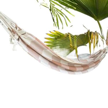 Imagem de REDE DE DESCANSO CASAL GRANDE (Listrada caramelo com cru)