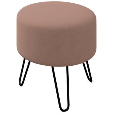 Imagem de Puff Puf Para Sala Pes Metal Small Veludo Sl 949 Peer Sl 949
