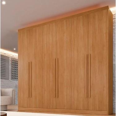 Imagem de Guarda Roupa Cancun 6 Portas 100%mdf Cinamomo - Benetil