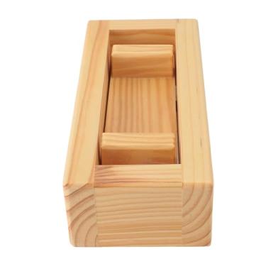 Imagem de aqxreight Molde para Prensa de Sushi, Rolo de Arroz Retangular de Madeira, Ferramenta para Fazer Sushi, Cozinha Doméstica, Restaurante, Musubi Maker Press, Clássico, Bolinho de Arroz,