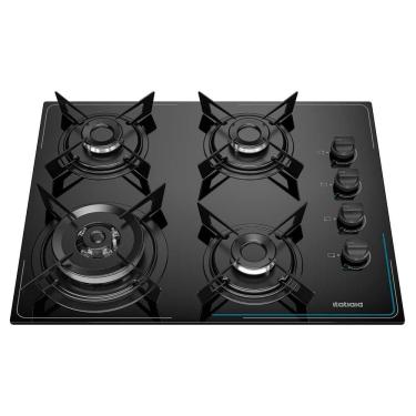 Imagem de Cooktop Itatiaia Pop Art 4 bocas Tripla Chama - Preto