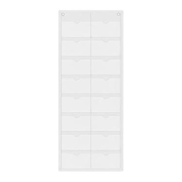 Imagem de SiaBiced Calendário de Bolso para Sala de Aula, em Branco, para Pendurar e Organizar, Calendário Mensal Versátil para Materiais Escolares, Educação Infantil e, Branco