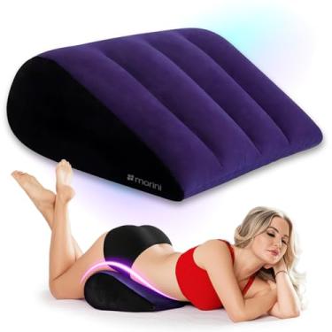 Imagem de Almofada Sexo Inflável Triangular Suporte Casais para Posições Cama