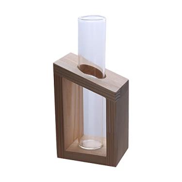 Imagem de Generic Vaso de tubo de ensaio, vasos de vidro transparente, presentes, casamentos, festas, mesa, plantas hidropônicas, vaso de vidro para casa (A)