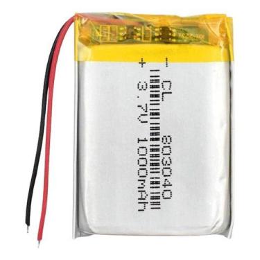 Imagem de Bateria 803040 3,7v Com 2 Fios 1000mah 8mm X 30mm 40mm - - BGB ENERGY 
