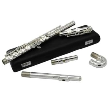 Imagem de Flauta Alto com 16 furos fechados, corpo de cobre G e pernas em C com estojo de transporte