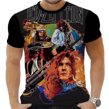 Imagem de Camiseta Camisa Personalizada Rock Clássico Led Zeppelin 23 - Obsidian