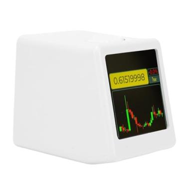 Imagem de Generic Bitcoin Stock Ticker, Exibição de Preços Criptográficos Em Tempo Real para Mais de 1.000 Moedas Com Relógio Meteorológico Wi-Fi e Apresentação de Slides de Fotos, para (Branca)