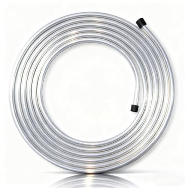 Imagem de Tubo de bobina de alumínio 1/4 3003 liga de tubo de combustível para CA automotiva, frenagem hidráulica, sistemas de combustível e transmissão - com 2 tampas de poeira