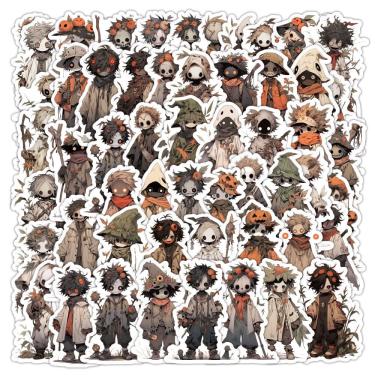 Imagem de Adesivos Scarecrows, vinil impermeável, anime, 60 unidades/lote, 5-7 cm