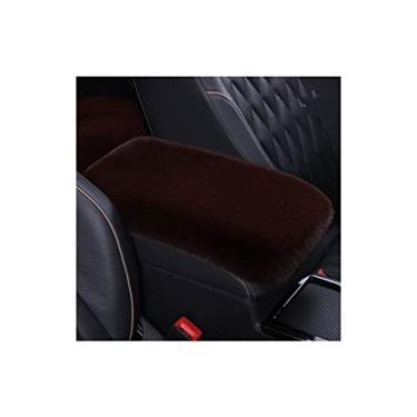 Imagem de 32 x 20 cm, almofada de cobertura de console central automotiva de pelúcia, almofada de apoio de braço macia e de suporte, capa de caixa de apoio de braço automático, almofada universal de apoio de