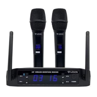 Imagem de Microfone Le Son Ls916 Base Multicanais Profissional Preto 2 canais 32 frequencias