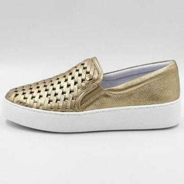 Imagem de Tênis Bottero Casual Slip On Metalizado Tressê Feminino-Feminino