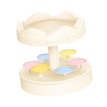 Imagem de Ｂｅｓｇａ Máquina de Sobremesas Automática Giratória com Suporte para Cupcakes, Compacta e Versátil, Ideal para Uso em Aniversários, 2 Níveis