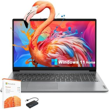 Imagem de Lenovo Laptop empresarial IdeaPad 1 de 15,6 polegadas [Windows 11 Pro S], processador Intel Celeron N4500, 20 GB de RAM, SSD de 1 TB + armazenamento eMMC de 128 GB, Office 365 de 1 ano, Wi-Fi 6, BT 7,
