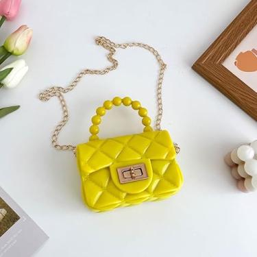 Imagem de Bolsas transversais para mulheres, pequena e fofa, bolsa de ombro, carteira de telefone, bolsa casual, trabalho, viagem, bolsa de mão para compras, Amarelo, Tendência
