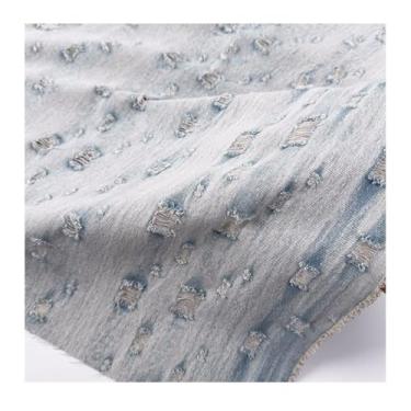 Imagem de Tecido Jeans Azul Tecido Jeans De Algodão Pesado Material De Costura Para Jeans Jaquetas E Artesanato DIY (160 X 50cm/63x19.7inch)(Blue 1,1.6x0.5m)