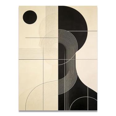 Imagem de Arte em tela minimalista cinza Dreamscape: Serenidade tons neutros grande área em branco para decoração de espaço calmo 30 x 45 cm sem moldura