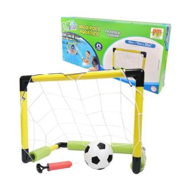 Imagem de Polo Aquático Brinquedo Piscina Infantil Bola Inflável Bomba - Dm Spla