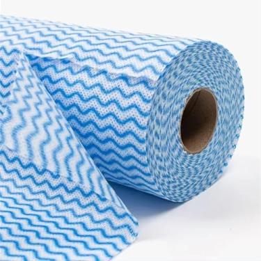 Imagem de 1 Rolo De Pano Multiuso Reutilizável Com 50 Unidades Laváveis Secagem Rápida 25x30cm Para Limpeza