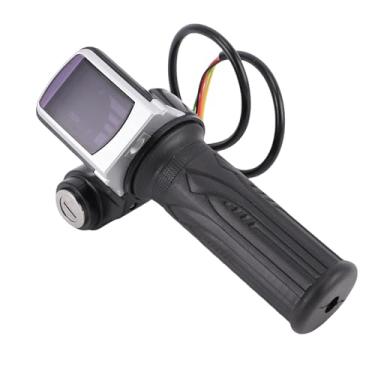 Imagem de SUNGOOYUE Aperto do Acelerador de Scooter Elétrico, Acelerador de Meia Torção de 36V Com Display LED e Chave de Bloqueio, Conector de 3 Pinos para Scooter de Bicicleta Elétrica Drift Trike