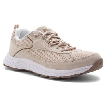 Imagem de Tênis feminino Drew Shoe Athena terapêutico Diabético Extra Profundidade: Creme/Camurça Combo/Floral/Malha, Cream/Combo, 11 X-Wide