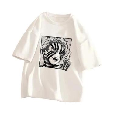 Imagem de Camiseta Unissex Demon Slayer Kimetsu No Yaiba Anime Verão Manga Curta