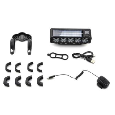 Imagem de Luzes de bicicleta, 2 modos de farol dianteiro de LED tipo C recarregável para andar à noite