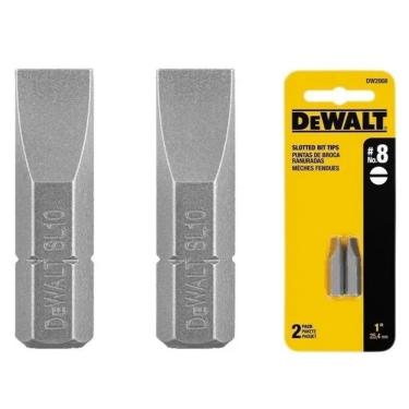 Imagem de Bits 1/4`` Ponteira Fenda N8 X 25mm 2 Und Dewalt - Dw2008