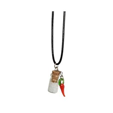 Imagem de Colar Talismã Amuleto de Proteção com Sal Grosso e Pimenta